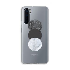 Marmeren cirkels: OnePlus Nord Transparant Hoesje