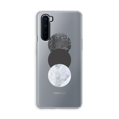 Marmeren cirkels: OnePlus Nord Transparant Hoesje