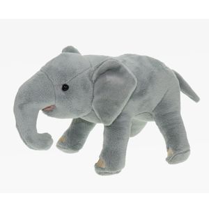 Pluche knuffel dieren Afrikaanse Olifant van 22 cm   -