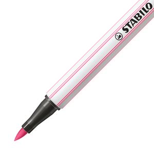 STABILO Pen 68 brush, premium brush viltstift, roze, per stuk