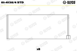 Glyco Drijfstanglager 01-4138/4 STD