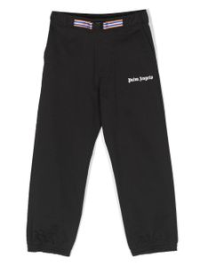 Palm Angels Kids pantalon en coton à logo imprimé - Noir