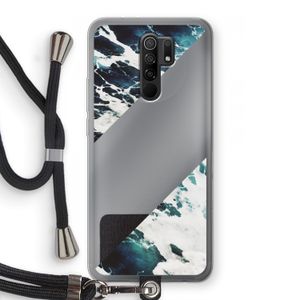 Golven: Xiaomi Redmi 9 Transparant Hoesje met koord