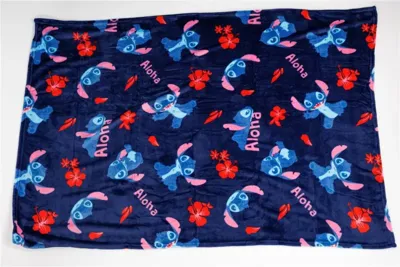 Stitch fleece plaid aloha 110 x 150 cm - polyester Stitch fleece plaid aloha 110 x 150 cm - polyester