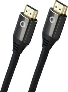 Oehlbach D1C92493 HDMI-kabel HDMI Aansluitkabel HDMI-A-stekker, HDMI-A-stekker 2.00 m Zwart 8K UHD