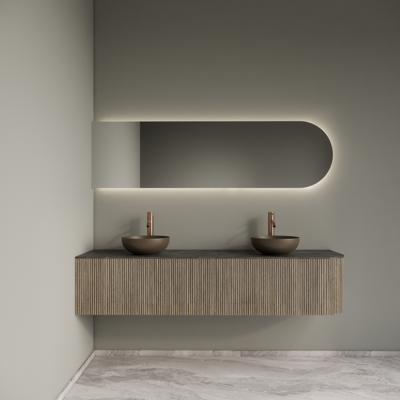 Badkamermeubelset Gliss Design Alluro 180 cm Links Corn Silk
