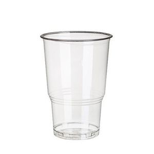 100x PLA transparante frisdrank/bier drinkbekers 250 ml