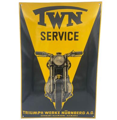TWN Service (Triumph) Emaille Bord 60x40 cm