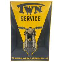 TWN Service (Triumph) Emaille Bord 60x40 cm