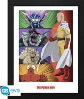 One Punch Man Framed Print - Ranking of villains One Punch Man Framed Print - Ranking of villains