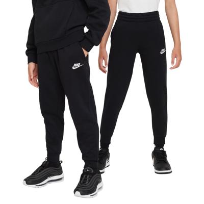 Nike Sportswear Club Fleece Joggingbroek Kids Zwart Wit Nike Sportswear Club Fleece Joggingbroek Kids Zwart Wit