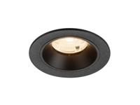 SLV InbouwspotNuminos S zwart 2700K - 55gr - 1009439