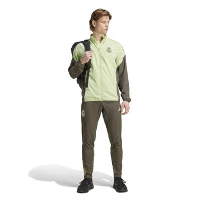 adidas Real Madrid Presentatie Trainingspak Full-Zip 2025-2026 Lichtgroen Grijs