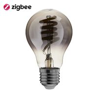 EcoDim Zigbee led filament lamp dimbaar E27, bulb A60, Smokey 2000K-4000K