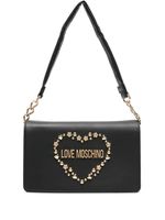 Love Moschino sac porté épaule à rabat - Noir