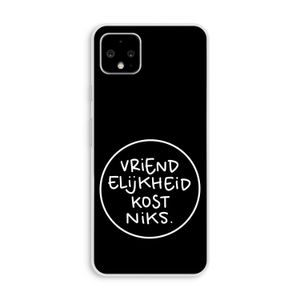 Vriendelijkheid: Pixel 4 XL Transparant Hoesje