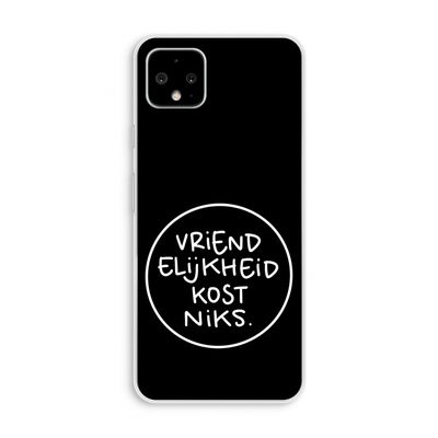 Vriendelijkheid: Pixel 4 XL Transparant Hoesje