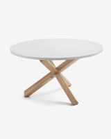 Kave Home Kave Home Lotus, Tafel lotus wit Ø 120 cm (mtk0006, mtk0122) - thumbnail