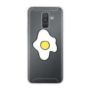 Spiegelei: Samsung Galaxy A6 Plus (2018) Transparant Hoesje