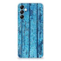 Samsung Galaxy A14 5G | Bumper Hoesje | Wood Blue