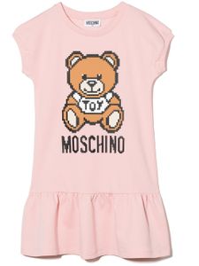 Moschino Kids robe à logo Teddy Bear - Rose