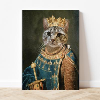 Keizer van de Koninklijke Poot - Huisdier Portret - Pillow Buddies