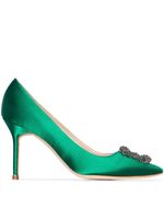 Manolo Blahnik escarpins Hangisi 90 - Vert