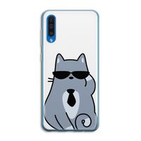 Cool cat: Samsung Galaxy A50 Transparant Hoesje