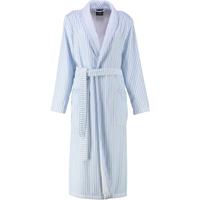 Cawö Cawö Dames Badjas met Sjaalkraag 3423 mittelblau 50