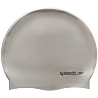 Speedo platte siliconen badmuts zilver p12