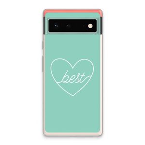 Best heart pastel: Google Pixel 6 Transparant Hoesje