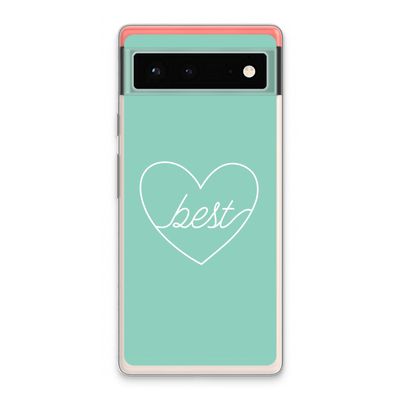 Best heart pastel: Google Pixel 6 Transparant Hoesje