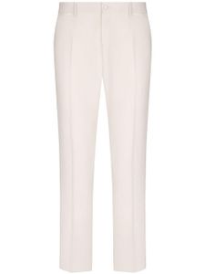 Dolce & Gabbana pantalon de smoking en laine stretch - Tons neutres