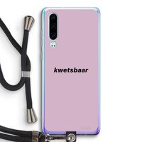 kwetsbaar: Huawei P30 Transparant Hoesje met koord