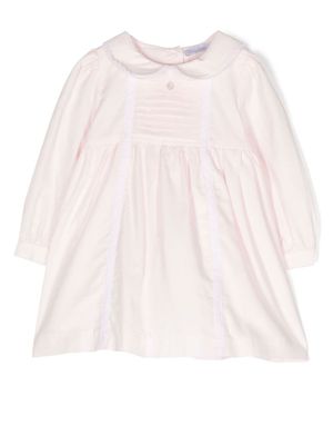 Patachou robe en velours côtelé à col claudine - Rose