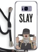 Slay All Day: Samsung Galaxy S8 Plus Transparant Hoesje met koord Slay All Day: Samsung Galaxy S8 Plus Transparant Hoesje met koord