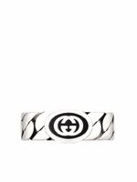 Gucci bague Interlocking G en argent sterling