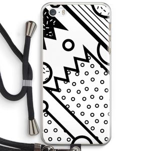 Pop Art #4: iPhone 5 / 5S / SE Transparant Hoesje met koord