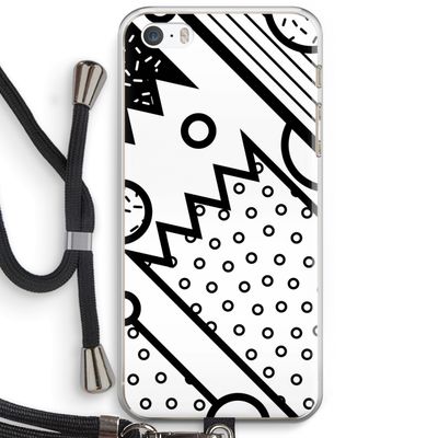 Pop Art #4: iPhone 5 / 5S / SE Transparant Hoesje met koord