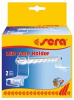 Sera LED Tube Holder Clear - Verstelbare Acrylglas Bevestiging voor Aquariumverlichting 2st