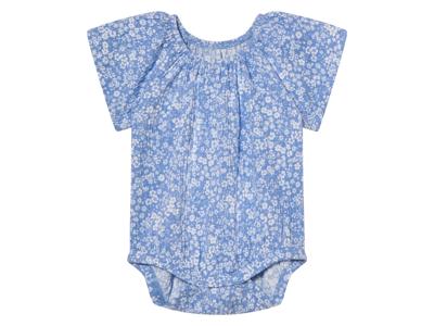 lupilu Baby romper (blauwe bloem, 62/68)