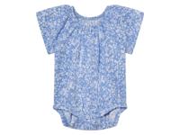 lupilu Baby romper (blauwe bloem, 74/80)