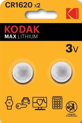 Kodak CR1620 lithium knoopcel batterij blister(2) - 3241030