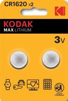 Kodak CR1620 lithium knoopcel batterij blister(2) - 3241030