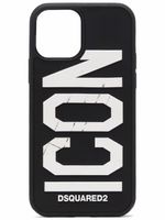 DSQUARED2 coque d'iPhone 12 Pro Max à logo embossé - Noir