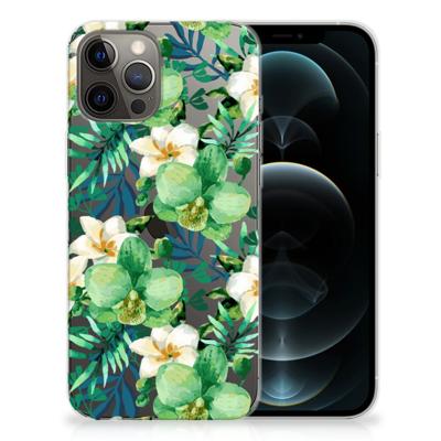 iPhone 12 Pro Max | TPU Case | Orchidee Groen iPhone 12 Pro Max | TPU Case | Orchidee Groen