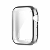 Siliconen case (volledig beschermd) 41mm - Zilver - Geschikt voor Apple watch 41mm