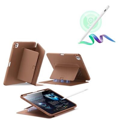 iPad Pro 11″ (2024) Flip Magnetic Case with Pencil Bundle - Brown