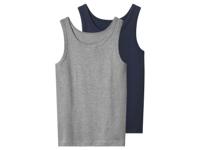 esmara Set van 2 kinder hemden (Grijs/donkerblauw, 158/164)