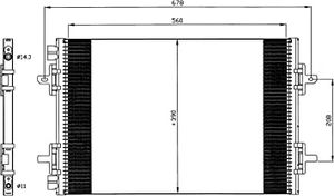 Condensor, airconditioning 35634